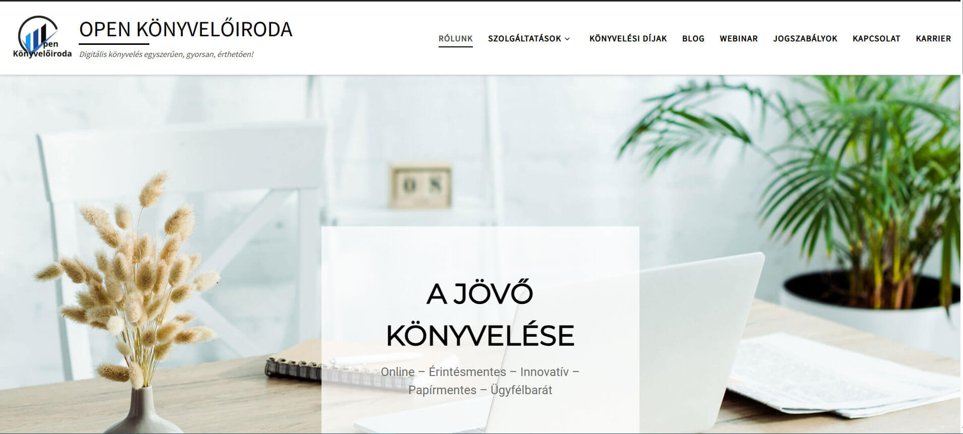 Open Könyvelőiroda Weboldal